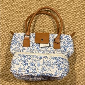 Threshold Blue and White Floral Insulated Lunch Tote